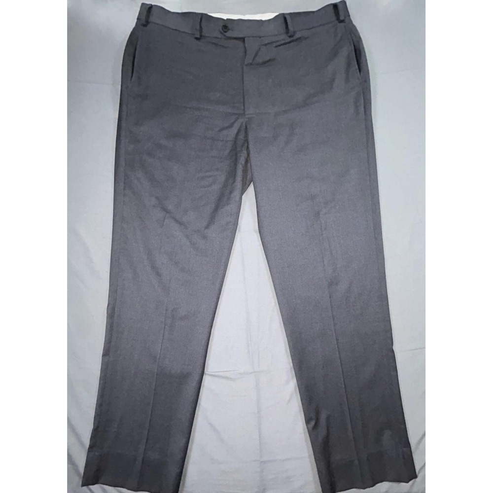 Brooks Brothers Dress Pants Mens 40x32 Gray Wool BrooksFlex Madison Fit Stretch